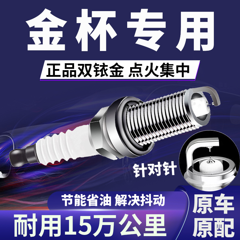 金杯专用双铱金火花塞省油不抖动