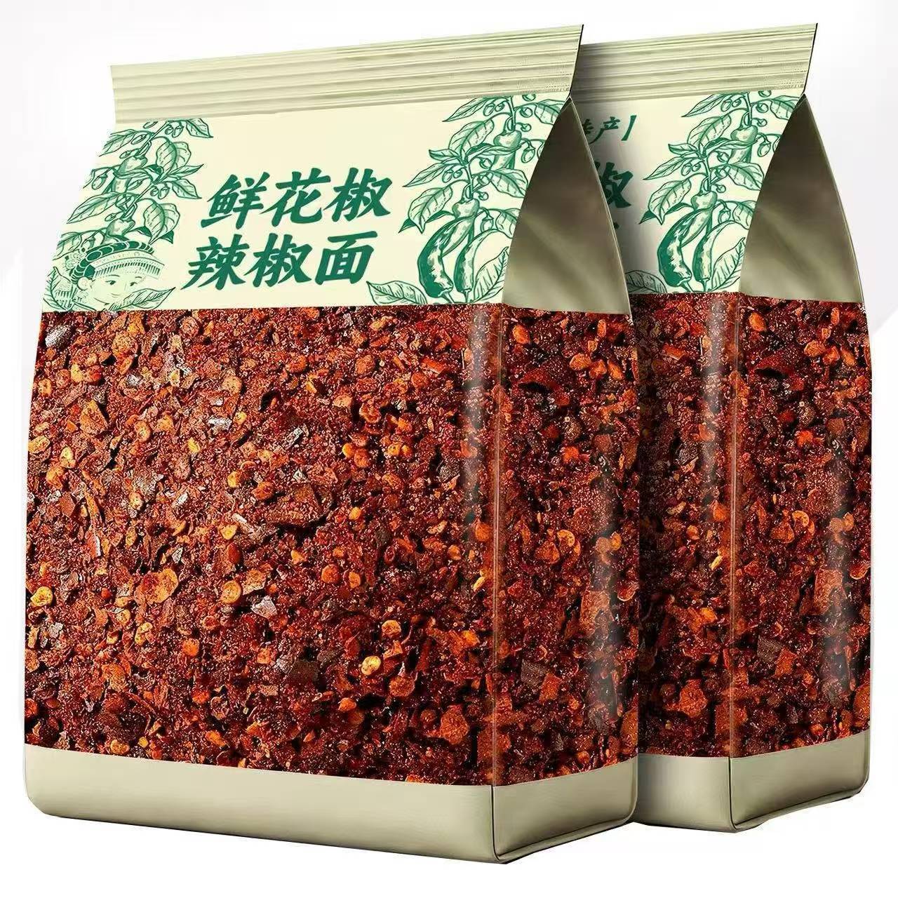 贵州鲜花椒辣椒面麻辣辣椒面柴火糊辣椒蘸水烧烤火锅烙锅干碟蘸料