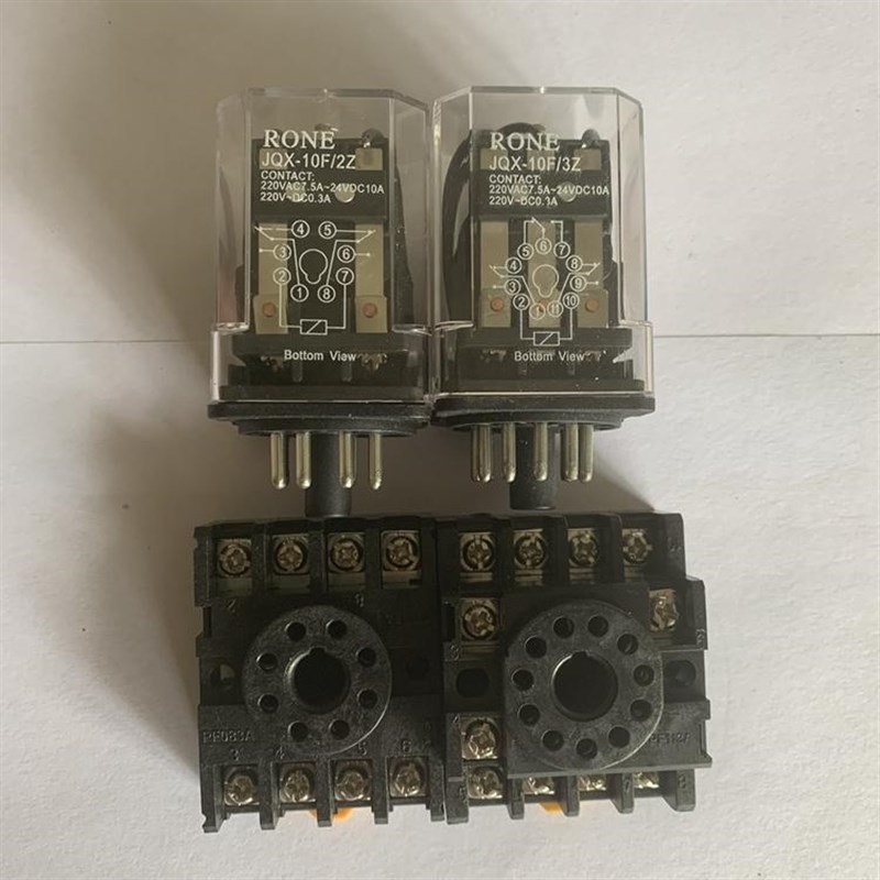 小型中间继电器 8脚 11脚10A JQX-10F 3Z AC220V DC24V 110V 36V