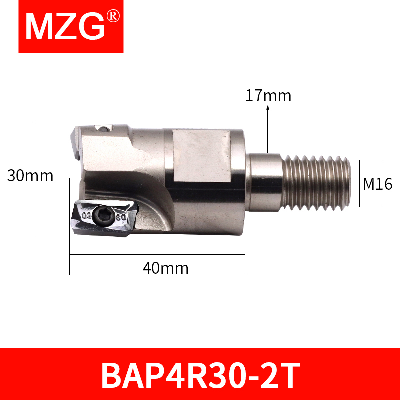MZG数控锁牙式刀头BAP直角台肩立铣刀锁牙刀头快进给铣刀杆刀头