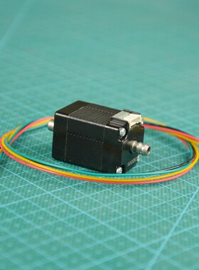 JUGETEK究其科技 NEMA8 空心轴双出轴步进电机30MM 奶嘴端 PNP