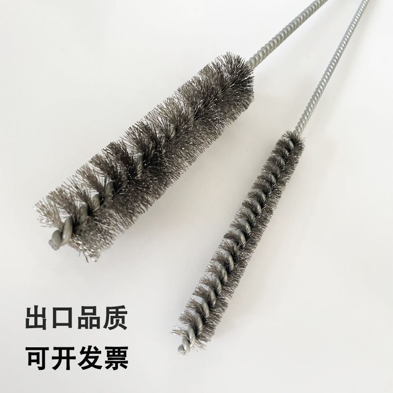 不锈钢丝刷圆形管子刷抛光清洗内孔刷6-50MM管道刷去毛刺钢丝刷子