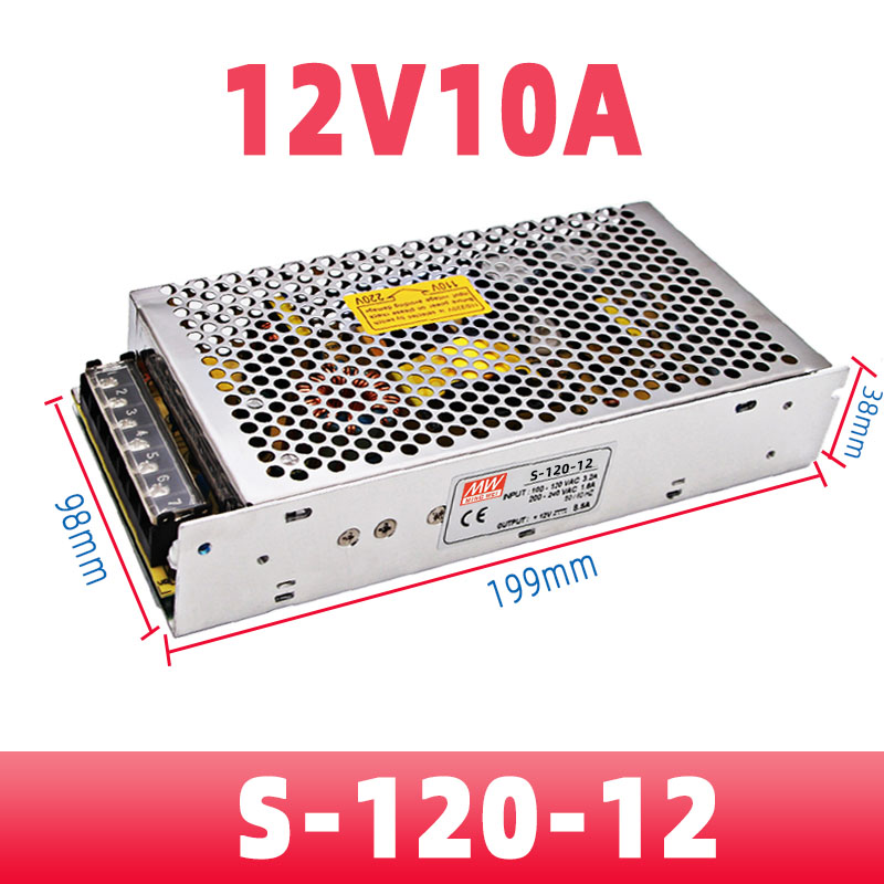 明纬S-350W-24V15A直流开关电源220V转12V变压器LED监控48V10A5V