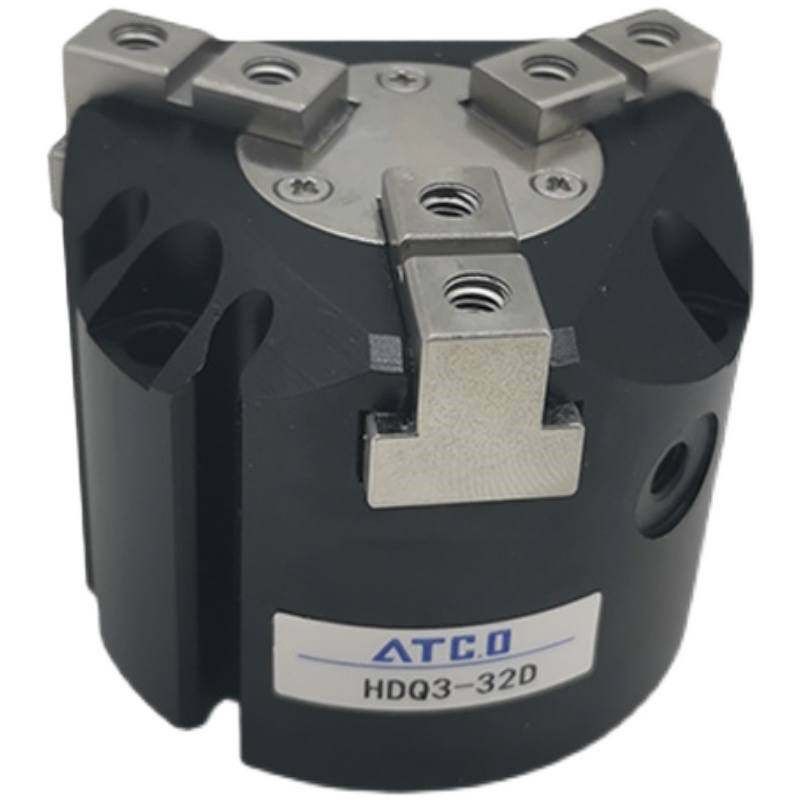 气立可型气动三爪手指夹具HDQ3-25/32/40/50/63换向夹持气缸配套