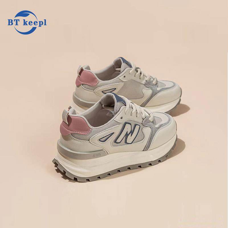 真皮阿甘鞋女2025春秋新款真皮百搭爆款休闲鞋透气软底加绒老爹鞋