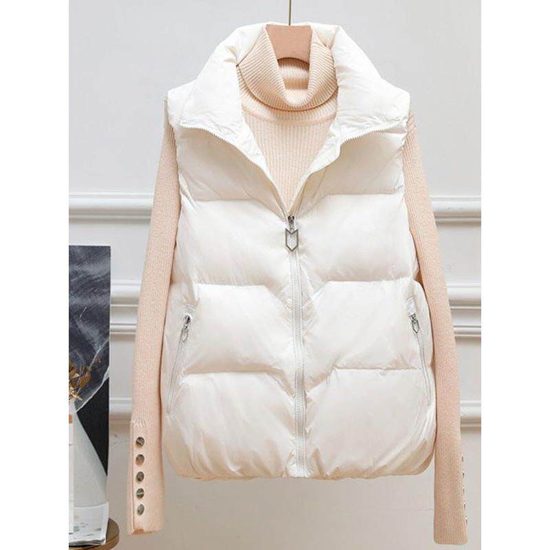 高级感轻薄羽绒马甲女2025秋冬新款韩版宽松时尚背心马夹外套潮
