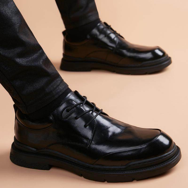 高端正品男士皮鞋2025新款真皮商务正装英伦风韩版休闲新郎结婚鞋,流行男鞋,正装皮鞋,淘宝优惠券,粉丝福利购,淘宝优惠卷