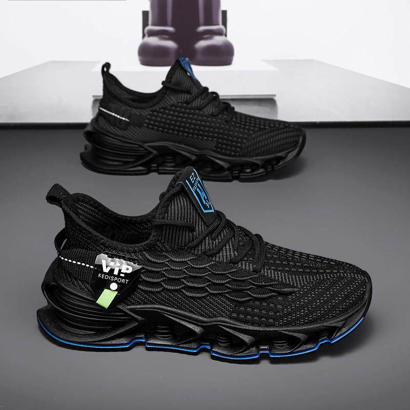 潮牌椰子男鞋新款夏季透气飞织网面纯黑色运动鞋休闲 跑步老爹潮,流行男鞋,网面鞋,淘宝优惠券,粉丝福利购,淘宝优惠卷