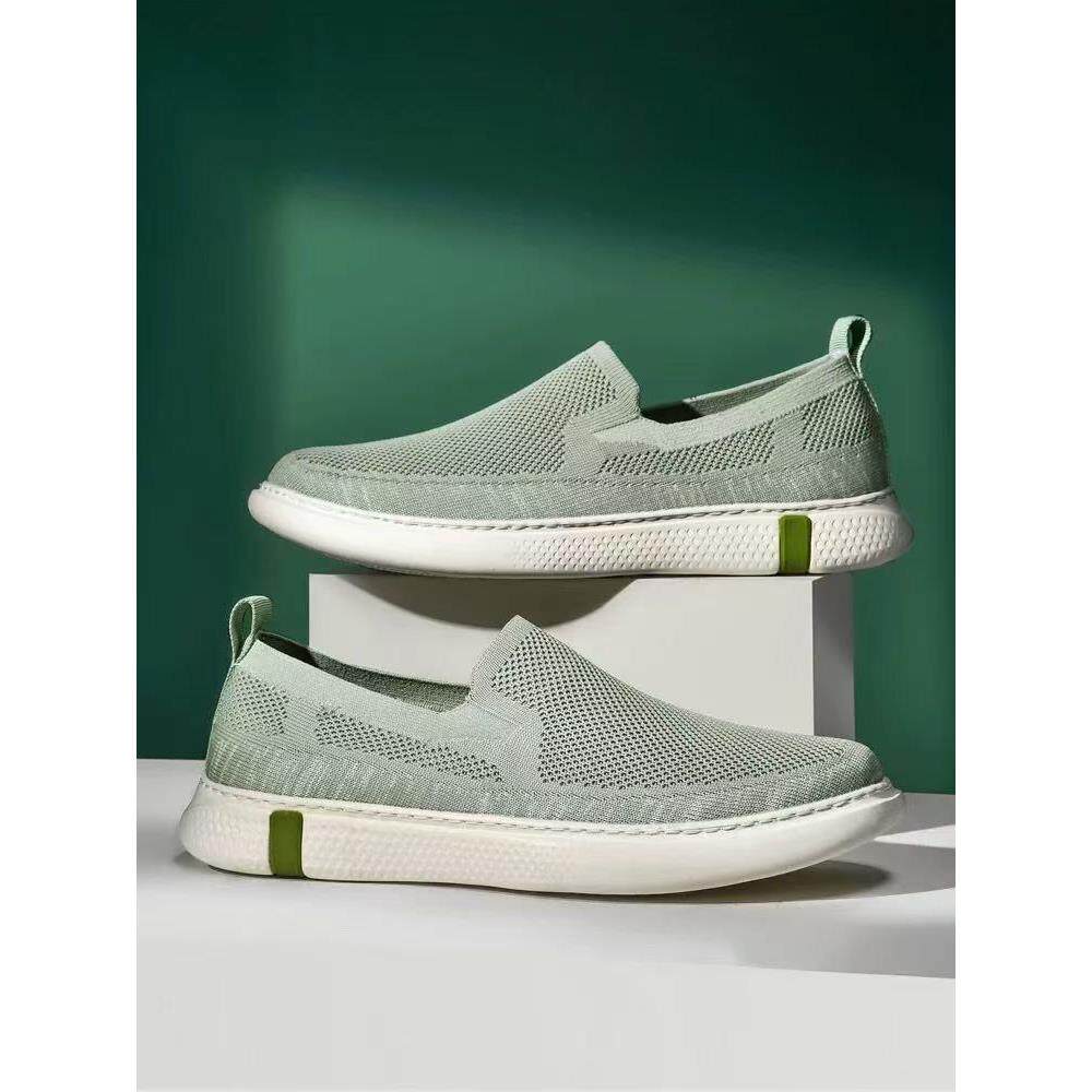 老北京网鞋男士夏季透气薄款网面休闲男鞋夏天网眼一脚蹬布鞋男款