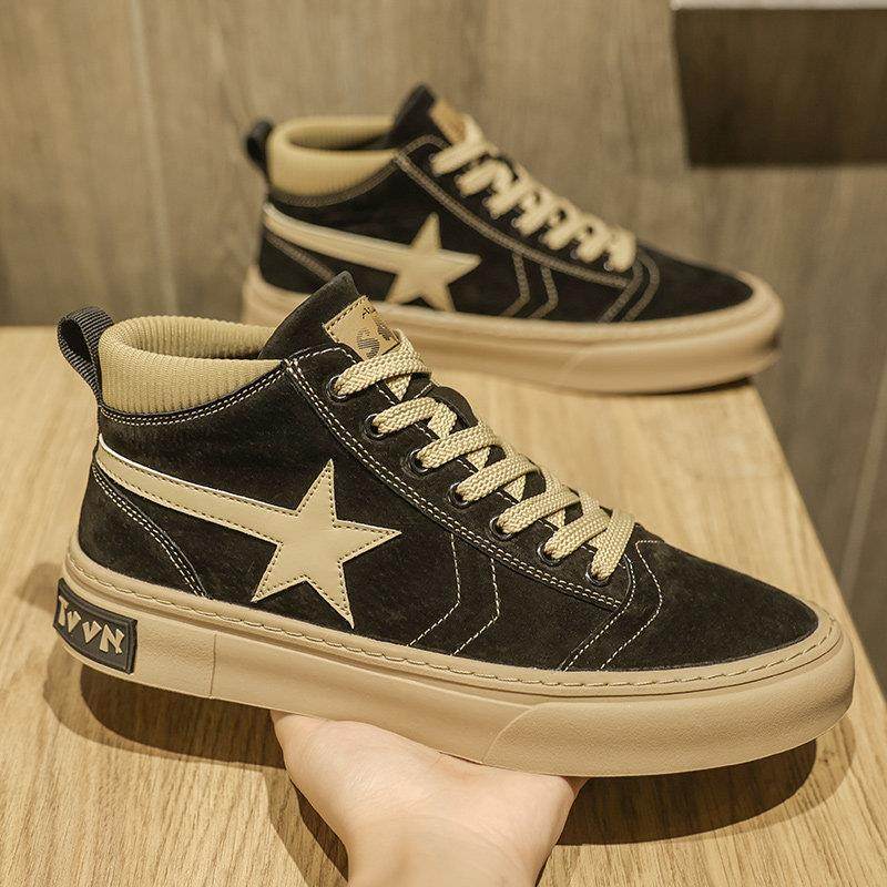 潮牌设计感男鞋2025春季新款高帮休闲鞋百搭时尚增高运动软底板鞋,家庭/个人清洁工具,浴帽,淘宝优惠券,粉丝福利购,淘宝优惠卷