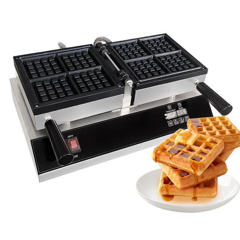 华电夫饼机商用四格方形热数控机器JEL摆夫摊用可款翻转华炉食品