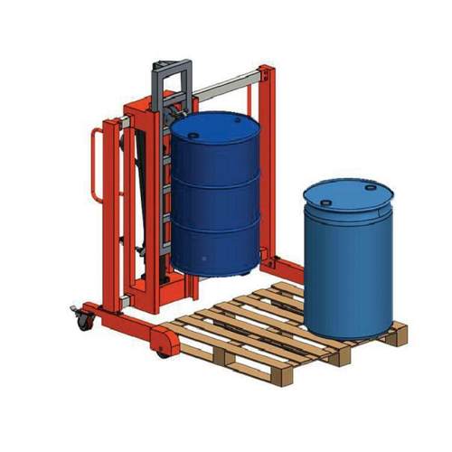 【销售一】可侧移油桶搬运车 于制和带黑厚钢盖用油桶台起订