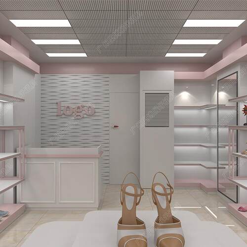 224鞋店鞋架展架商店场带灯货架童鞋女店货铺柜服装店示包包定制