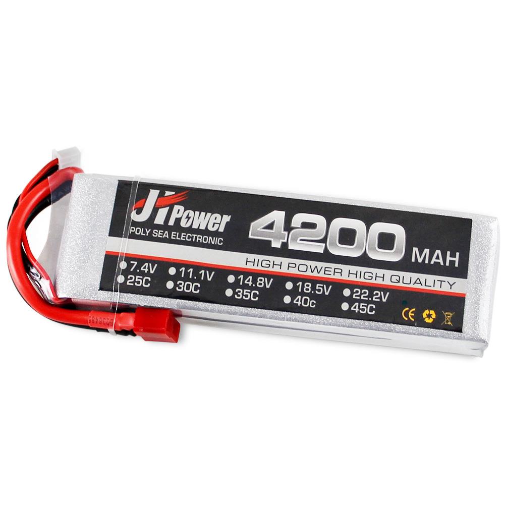 聚海航模电池4200mAh2s35C7.4v模型遥控车船无人机锂电池厂家