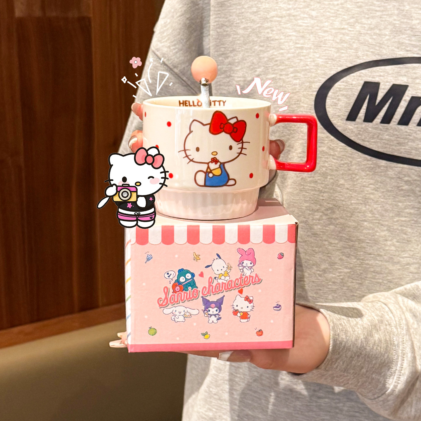 三丽鸥联名杯子家用马克杯高颜值