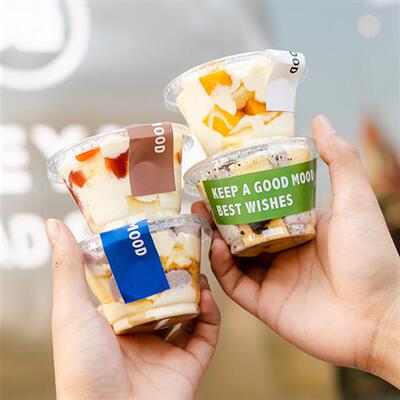 180ml透明塑料提拉米苏小杯奶油包装盒