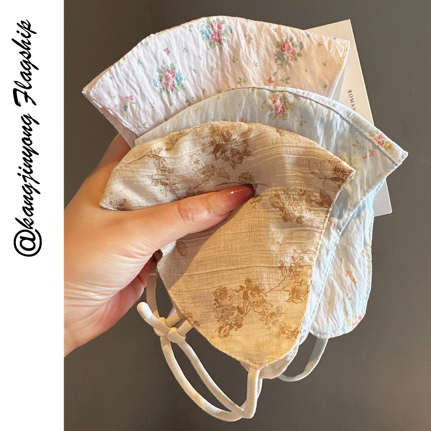 2026新款碎花防晒口罩女春夏户外骑行防紫外线遮阳高颜值透气多件