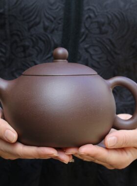 正宗宜兴紫泥壶原矿紫泥清水泥超大手工西施壶大茶壶茶具大壶