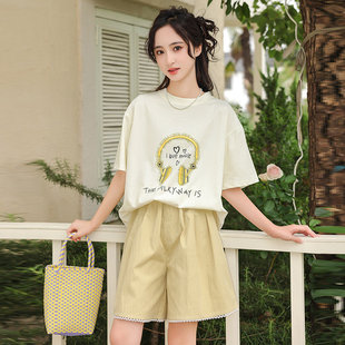 专柜女童夏装套装2026新款儿童短裤超好看大童女装初中生夏季短袖