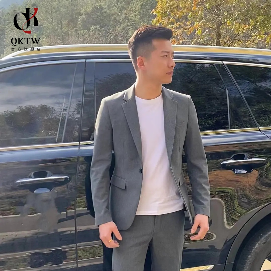 西服男2025秋冬季新款中老年休闲高端商务套装高级感帅气西装外套