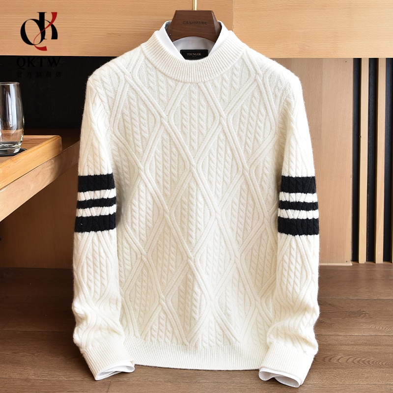 鄂尔多斯市100%羊绒衫男2025秋冬