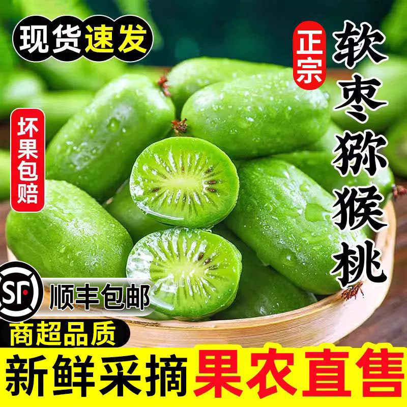 【顺丰】软枣猕猴桃正宗绿心奇异奇异果莓枣子当季新鲜整箱水果