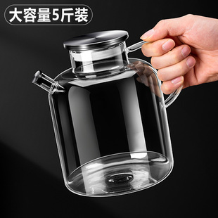 泡酒专用酒瓶高硼硅玻璃容器5斤装空酒坛酒罐子高档密封无铅人参