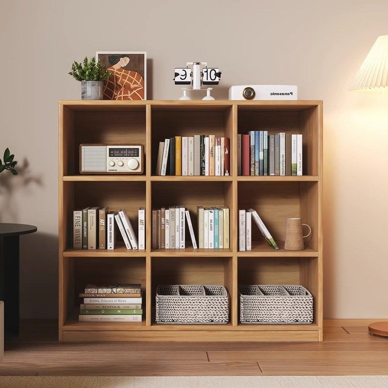 北欧全实木格子柜樱桃木书柜自由组合落地矮书架客厅收纳架储物柜,农用物资,苗木固定器/支撑器,淘宝优惠券,粉丝福利购,淘宝优惠卷