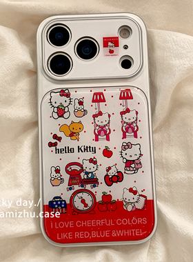 日系可爱HelloKitty适用苹果17PRO手机壳网红少女心iPhone16ProMax新款15pro女款小众13硅胶14防摔全包保护套