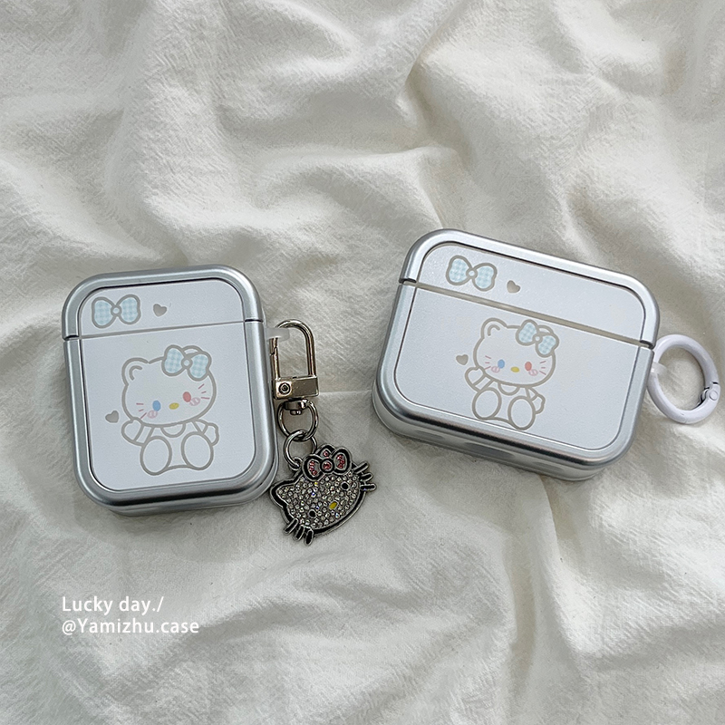 可爱HelloKitty适用苹果airpods新三代蓝牙无线耳机壳1/2代防摔保护套airpodspro二代新款四代airpods4代小众