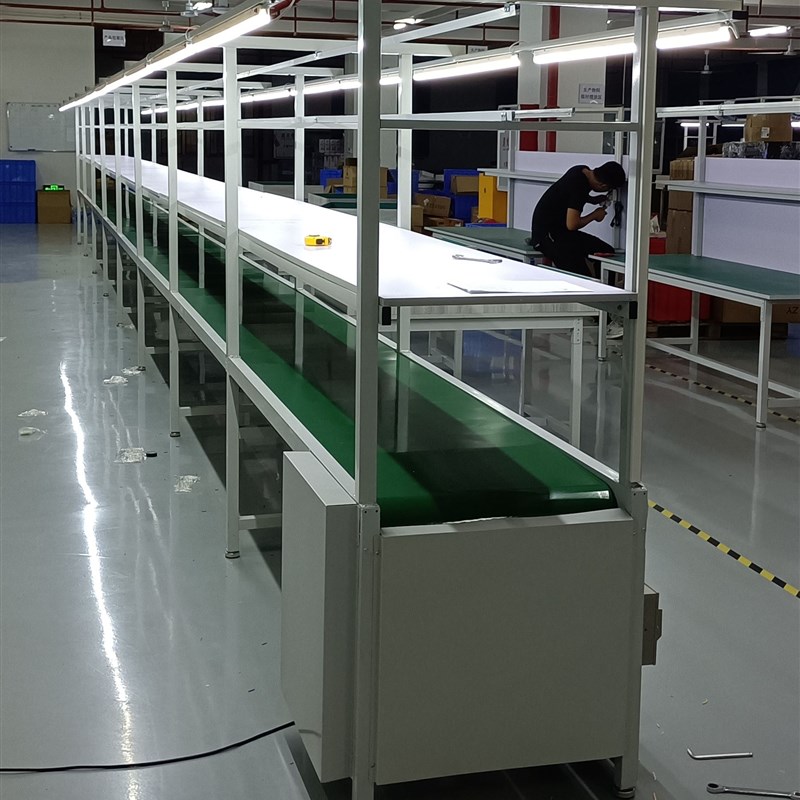 流水线输送带铝型材生产拉线皮带传送带自动化插件线防静电工作台