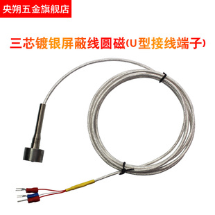 K型磁性表面热电偶PT100温度探头强磁吸附式轴承加热器感温探头