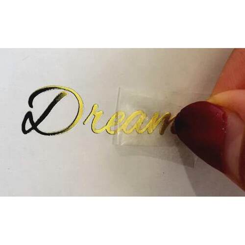 贴纸标uv转印贴金属贴烫金水晶logo镂空撕膜留字分离标贴