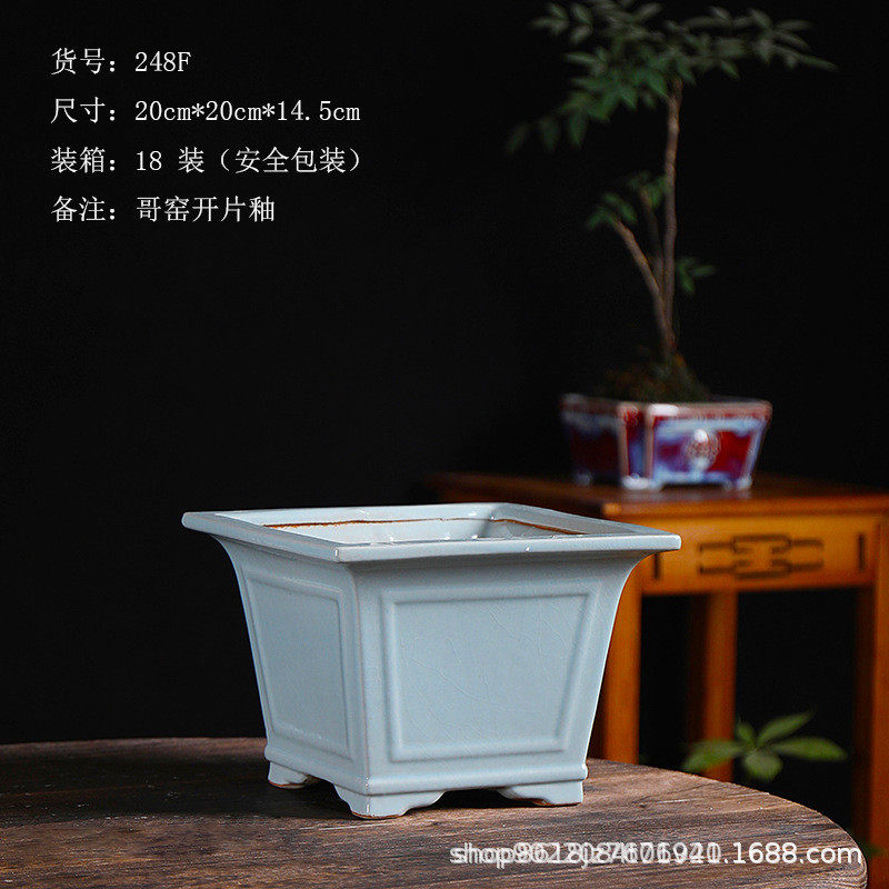 四方造景文竹大号盆景盆陶瓷盆栽肉肉绿植花盆专用菖蒲桌面多肉盆,鲜花速递/花卉仿真/绿植园艺,花盆,淘宝优惠券,粉丝福利购,淘宝优惠卷