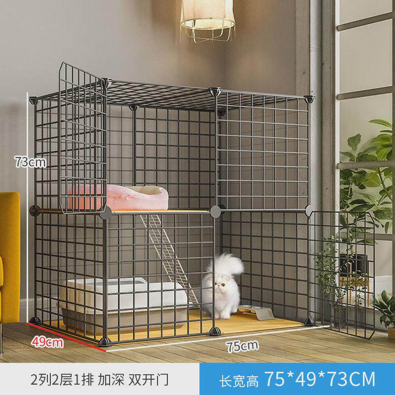 猫笼子猫咪室内三层家用别墅超大自由空间带厕所一体两层小型猫屋