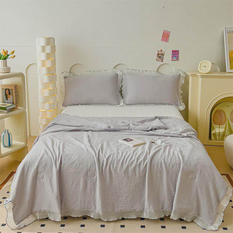 夏凉空调被子四件套儿童宿舍单人小被子双人春秋被丝绵被可机水洗