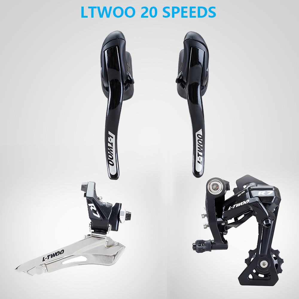 LTWOO蓝图R7公路自行车套件20速手变+前拨+后拨公路折叠车变速器
