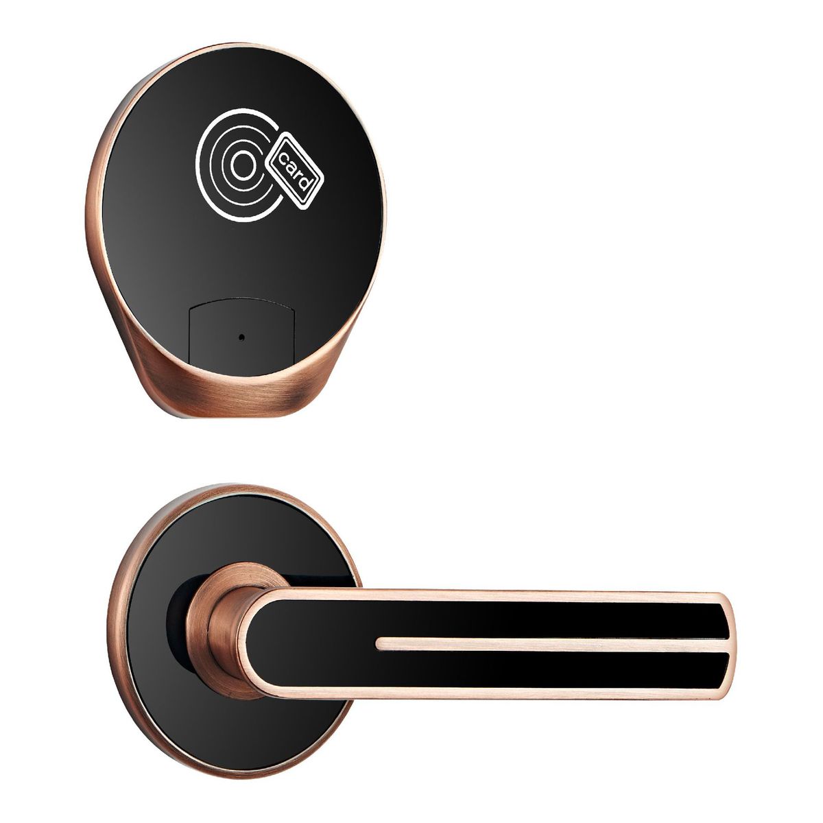 酒店客房分体感应锁智能分体锁电子分体式锁 面板把手分离式设计