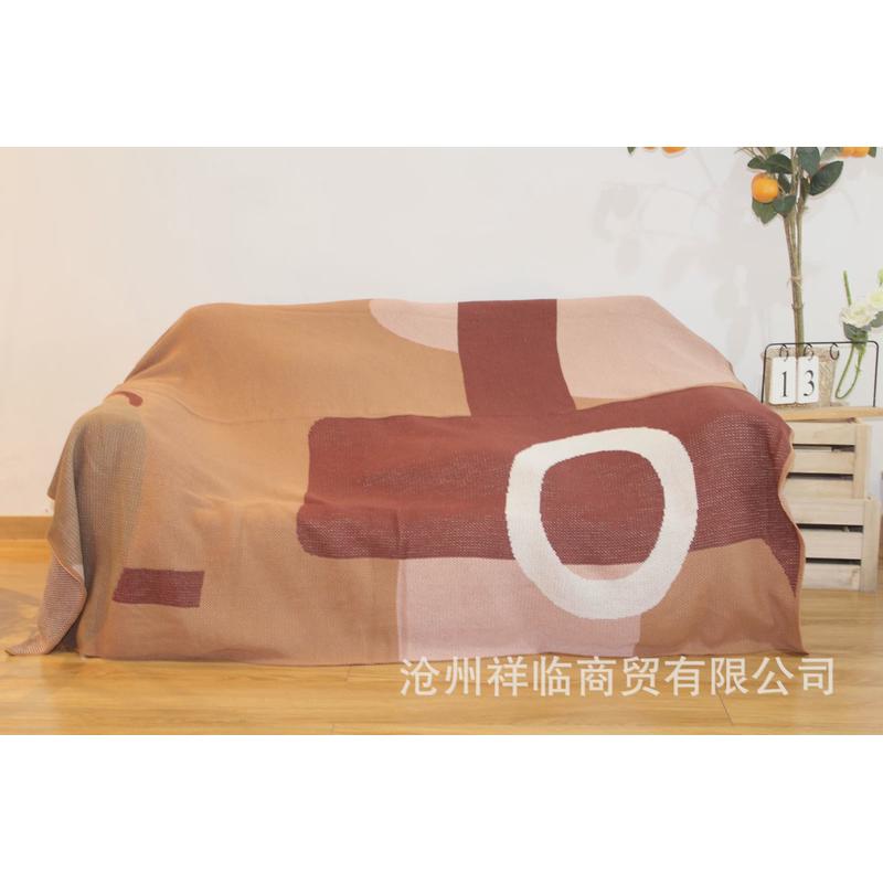 沙发毯盖布套罩午睡客厅空调毯毯子沙发全棉床尾毯