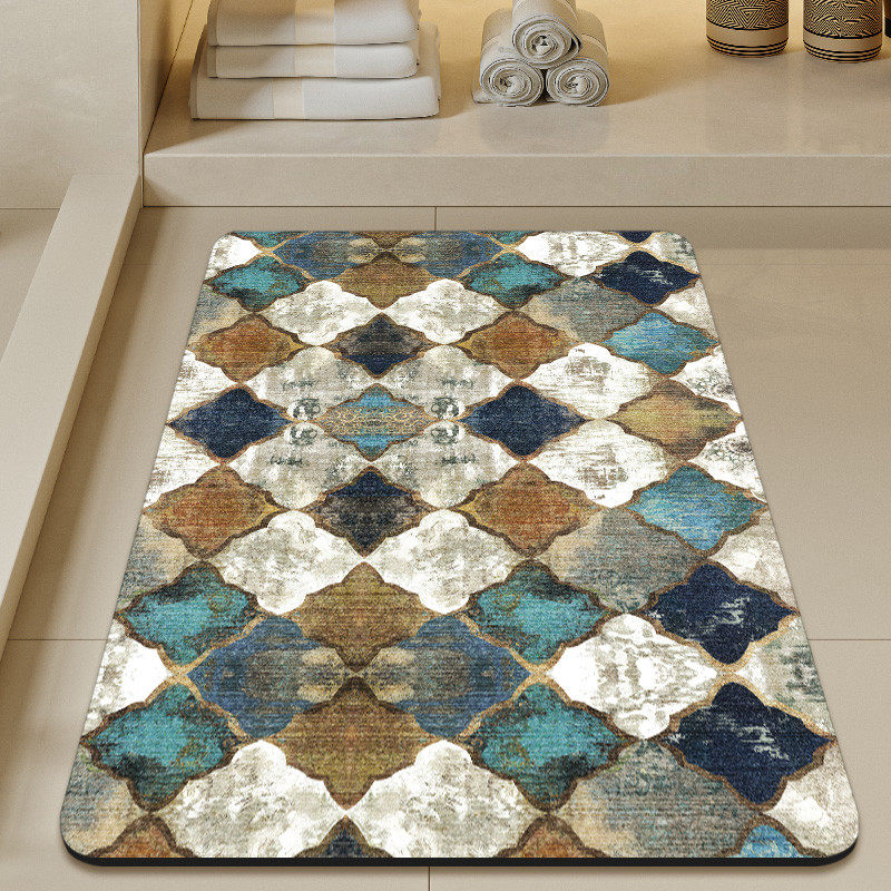 科技垫子美式脚垫卫生间浴室地垫吸水地毯防滑厕所门口洗澡踩脚垫,居家布艺,家用脚垫,淘宝优惠券,粉丝福利购,淘宝优惠卷