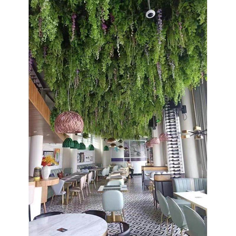 仿真绿植吊顶网红餐厅直播间婚礼吊顶花艺软装植物顶部装饰吊花,家居饰品,仿真花/假花,淘宝优惠券,粉丝福利购,淘宝优惠卷