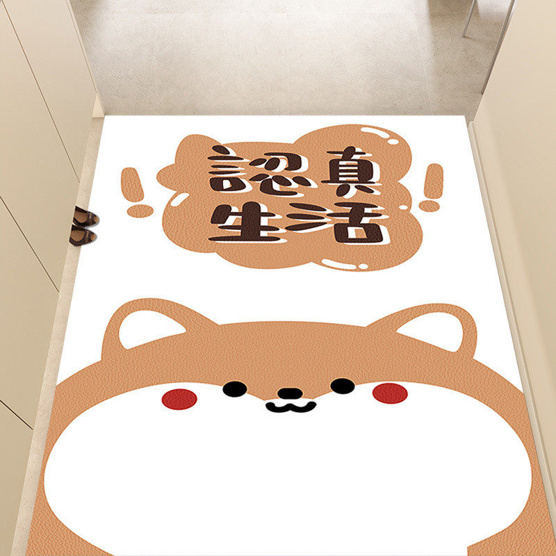 2024新款保持可爱认真生活地垫玄关防滑耐磨防抓好清洗可随意剪裁