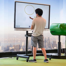 热销nb移推车32-75寸移动支架落地架电视推车电视动车ava1500-60-