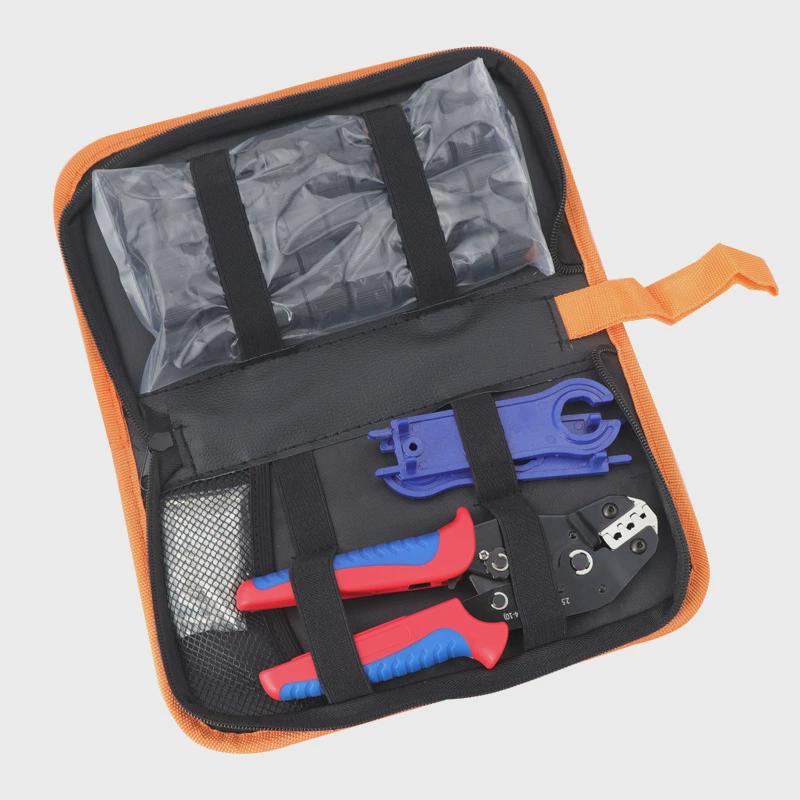 爆压sn-2546b太阳能款接钳光伏板电线电缆专用压线钳组合装