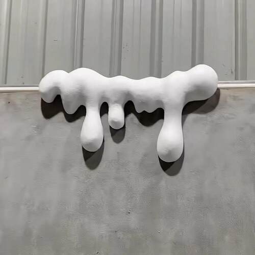 冬天圣诞节装饰冰凌条雪堆门头泡沫咖啡店民宿景区仿真雪景布置景