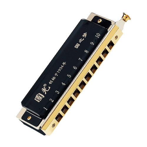 国光半音阶口琴10/12/16孔学生儿童入门乐器初学者成人专业演奏级