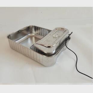 新款猫咪饮水机自动峡谷不锈钢喂食器活水大霸坝方形宠物饮水机4l