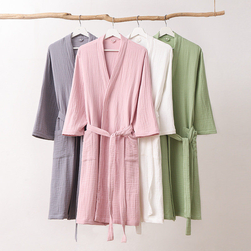 纯棉四季A类三层纱布浴衣浴袍家居服睡袍睡衣吸水柔软亲肤民宿酒,居家布艺,浴巾,淘宝优惠券,粉丝福利购,淘宝优惠卷