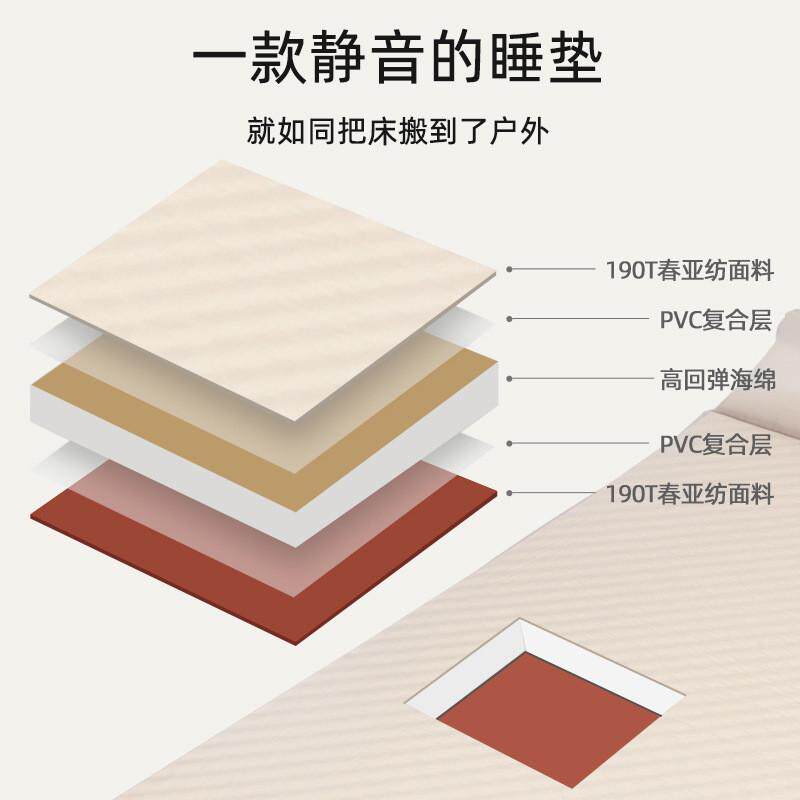 户外自动充气垫帐篷露营野营防潮垫双人单人睡垫家用午休充气垫