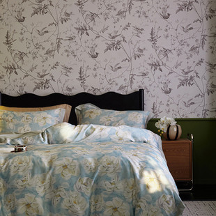 100支兰精天丝四件套花冰丝凉感丝滑裸睡床笠款床单被套床上用品